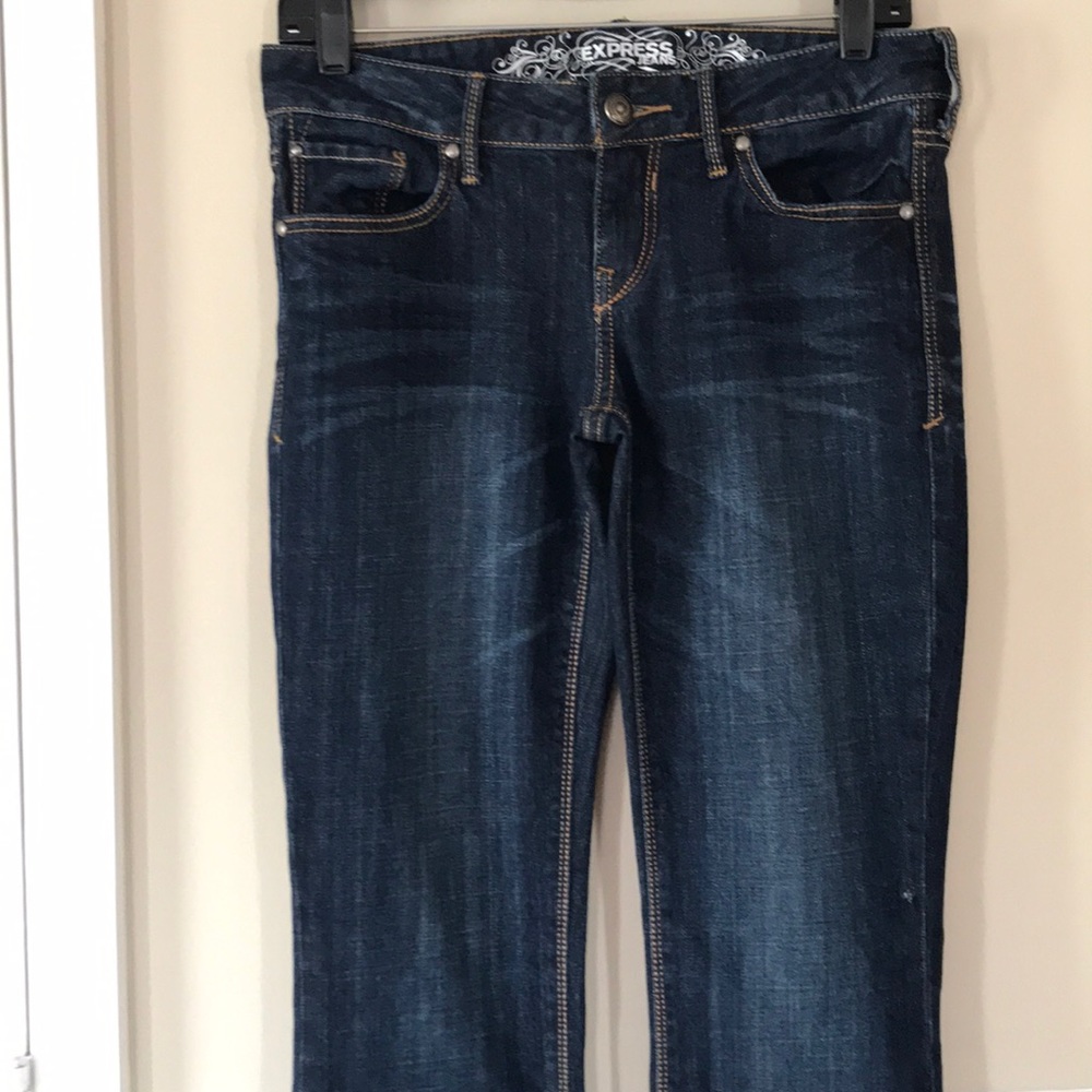 Express Stella Dark Wash Boot Jean Sz 2